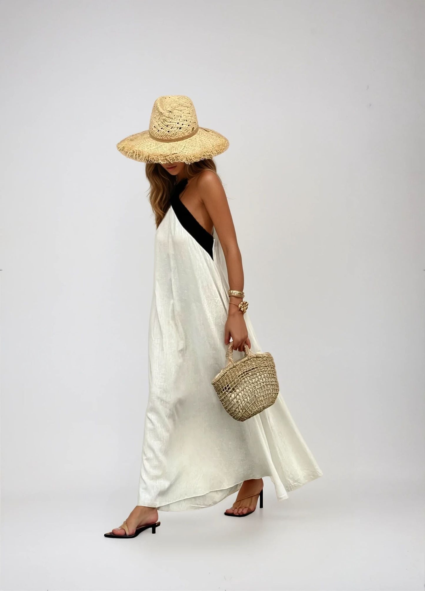 Lauren - Cross Back Long Dress