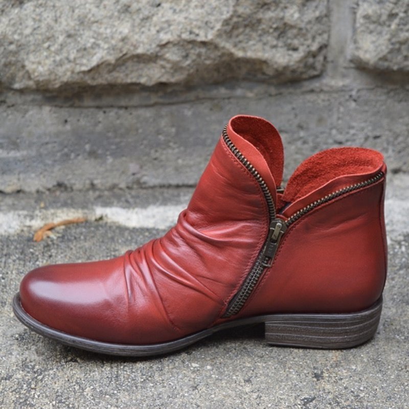 Zipped Everyday Leather Boots