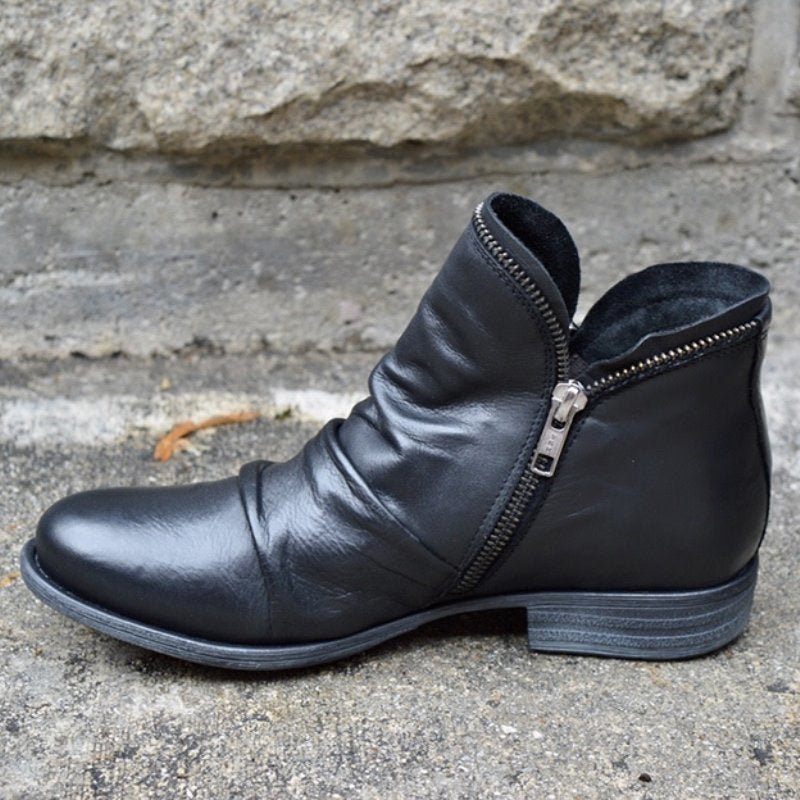Zipped Everyday Leather Boots